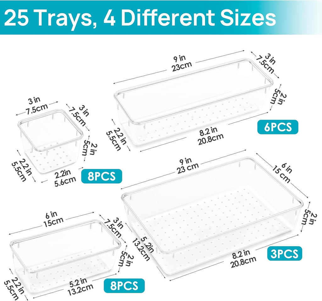Clear Plastic Drawer Organizer