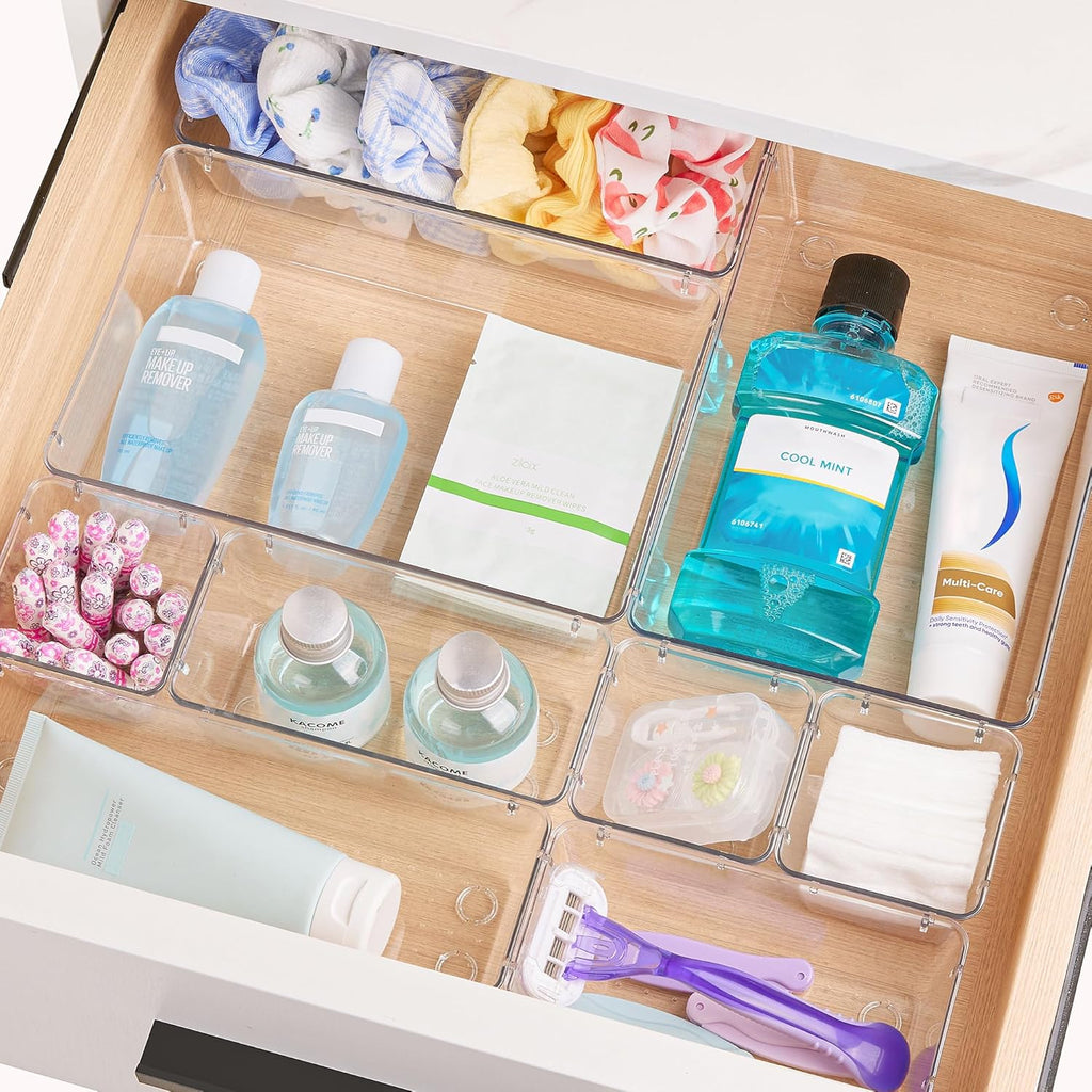 Clear Plastic Drawer Organizer
